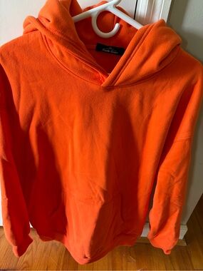 Orange Fleece Hoodie